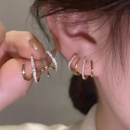Stud Stud Stud Hypoallergenic Studs Four Claw Earrings Crystal Rhinestone 925 Silver Needle Bling Party Street Statement Earring Gifts
