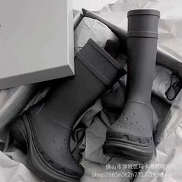 women boots Rubber Boot Outdoor Rain Boot Long Sleeve ankle boots balencaga 2UW1L