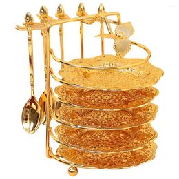 Dinnerware Sets Tea Party Supplies Cake Pan Desert Dessert Stands For Table Serving Plates Parties Iron Candy Dishes Trays