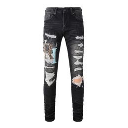 Ksubi Designer Jeans amirii jeans Mens Rise Elastic Clothing Tight Skinny Jeans Designer Fashion High quality versatile jeans 857