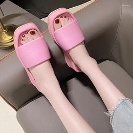 Slippers Wedge Women's Summer Comfortable Non-slip Platform Shoes For Women Solid Colour Big Size 43 Beach