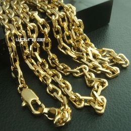 18K 18CT Gold Filled Men's 3 5mm width 59cm Length Chain Necklace N286222k