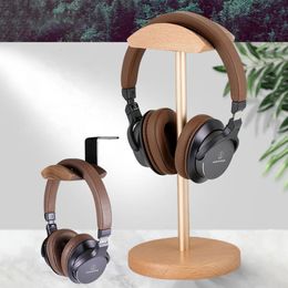 Earphones Universal Wood Headphone Stand Creative Display for Bracket for Headset Simple Holder Rack Hang Nonslip Space Saving