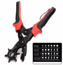 Belts Sized Heavy Duty Leather Belt Eyelet Holes Punch Pliers Revolving Hand Punches6807415