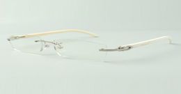 Buffs glasses frames 3524012 with natural white buffalo horns sticks and 56mm lenses4969167