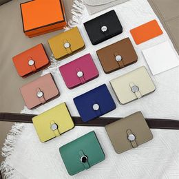 Men Classic Casual Credit Card Holder Designer Leather pvc Ultra Slim Wallet Packet Bag For Mans Women with silver buckle and box 210K