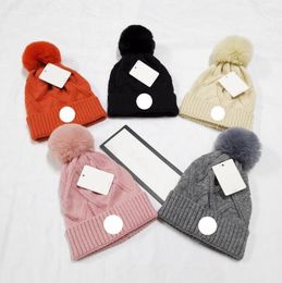 Adult thick warm winter hat ladies soft stretch knitted pompon beanie style skull cap beanies2121401