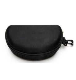 SUMMER hard case Zipper Hook Sunglasses Box Compression Glasses Case CLOTH Black Metal Plastic Sports eyeglasses c ase bo x drop3531239