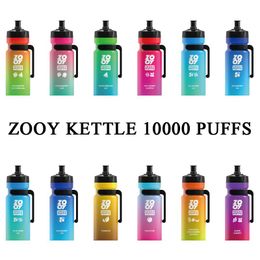 local warhouse Original zooy puff 10k Disposable Vape Pen E Cigarette Rechargeable Battery Mesh Coil 26ml 650 mAh vaper 10000 puff poco 10000