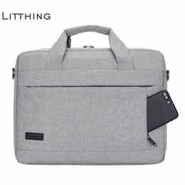 Litthing Large Capacity Laptop Handbag For Men Women Travel Briefcase Bussiness Notebook Bag For 14 15 Inch Macbook Pro Pc J190721262W