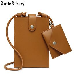 Bags Phone Wallet Purse Shoulder Bag Women Super Thin Crossbody Bags Handbag for 6.5 Inch Mobile Phone Bag Case with Mini Coin Pocket