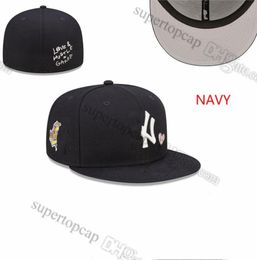 2023 Men039s Baseball Full Closed Caps Summer Royal Blue Letter Bone Men Women Black Colour All 32 Teams Casual Sport Flat Fitte6182742