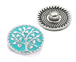 New w460 Tree 3D 18mm 20mm Metal Snap Button For Bracelet Necklace Interchangeable Jewelry Women Accessorie Findings5222148