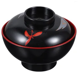 Dinnerware Sets Kitchen Japanese Lidded Soup Bowl Traditional Style Rice For Restaurant
