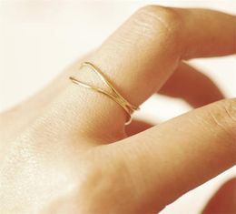 14K Gold Filled Minimalism Ring Gold Jewellery Boho Knuckle Ring Anillos Mujer Stacking Bohemian Ring for Women3446348