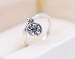 New 925 Sterling Silver Family Tree Ring Fit Jewelry Engagement Wedding Lovers Fashion Ring6606830