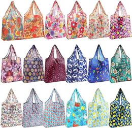 Foldable Reusable Shopping Bags Eco-Friendly Bag Machine Washable Bags Waterproof Reusable Grocery Bags