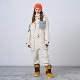 ski suit Waterproof wear-resistant and warm skiing pants and equipment 231220