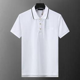 Designer Haikyuu New Pure Cotton Anti-Wrinkle Fabric Business Casual POLO Men's Father Shirt Clothing T-Shirt Clothesm 130