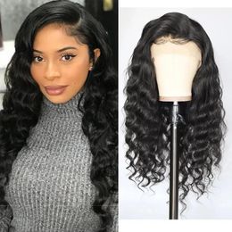 Wigs Ishow 10 12 14 16 18 inch 30 32 34 36 38 40inch Human Hair Wigs Yaki Straight Kinky Curly Water Loose Deep Body Lace Front Wig for