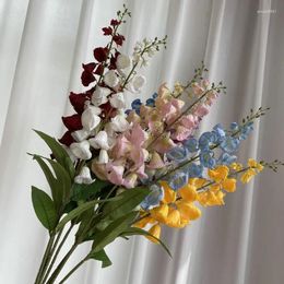 Decorative Flowers Artificial Silk Flower Bell Campanula Wedding Valentines Soft DIY Home El Decoration Accessories Aesthetic Room Decor