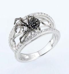 Choucong Brand Wedding Rings Vintage Jewelry 925 Sterling Silver Pave White Sapphire CZ Diamond Gemstones Eterntiy spider Women En6325833