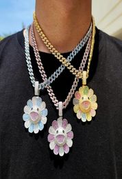 Iced Out Chains Necklaces Fashion Hip Hop Bling Chains Jewelry Men Gold Silver Twist Chain Necklace7599881