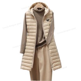 Kvinnor Designer Down Jackets Puffer Vest Woman Winter Coat Women Windbreaker Långärmad bokstav Vattentät blixtlås överrockar ärmar