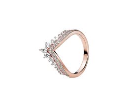 High Quality Fashion CZ Diamond Ring For 925 Sterling Silver Rose Gold Plated Women's Wedding Ring Original Box Set9511439
