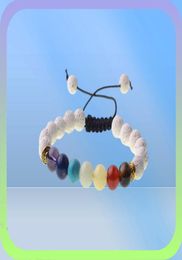 12pack 7chakra bracelet lava rock diffuser bracelet elastic adjustable essential oil 7 chakra beads energy bracelet mens womens 8m1689335