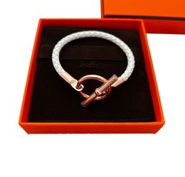 Classic Glenan Leather Copper Charm Bracelets France Brand High Quality Lady Silver Ladies Rose Gold Bracelet Luxury Jewellery Women8747158