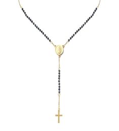 Pendant Necklaces Catholic Stainless Steel Rosary Beads Chain Y Shape Virgin Necklace For Women Men Religious Cross Jewelry2062984
