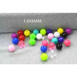 Body piercing jewelry Accessory -200PCS Acrylic Balls Replacement Tongue Navel Lip Cheek Replace Banana Barbell 14gx6mm271y