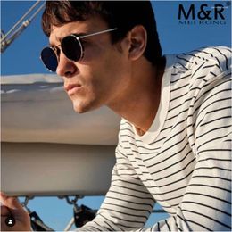 Sunglasses 2024 Fashion Men's Round Steam Punk Style Gradient Metal Glasses Outdoor Driving And Cycling Sunnies Gafas De Sol