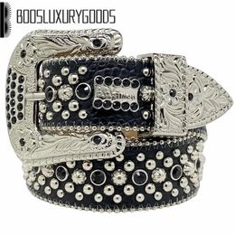 2022 Designer Belt Bb Simon Belts for Men Women Shiny diamond belt The Trojan Red Jet AB cintura uomo boosluxurygoods220w