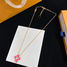 Brand New Chihuahua Pendant Necklace Classic Luxury Designer Necklace for Women High Quality Stainless Steel Plating 18K Gold Neck213h