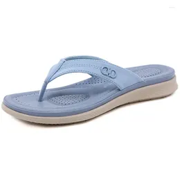 Slippers 2024 Casual Women's Flip Flop Soft Bottom Simple And Durable Shoes For Women Flat With
