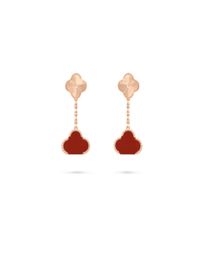 earring four leaf clover earring fashion dangle earrings suit designer for woman agate Mother of Pearl earring Valentines Mothers 7035918