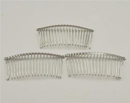 50pcs Blackgoldsilver 20 Teeth Wedding Bridal DIY Wire Metal Hair Comb Clips Hair Findings Accessories8765876