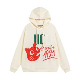 2024 Men designer Hoodies chest letter 1921 print Men Webbing women GG red green black white blue S-XL