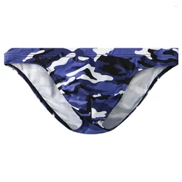 Underpants Men Camouflage Printed Middle Rise Breathable Shorts Underwear Briefs Sports Panties Homme Thin Pouch Male