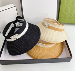 Fashion Visors Straw Sunhat Luxury Designer Visor Men Women Hats Caps Bucket Hat High Quality Wide Brim Cap Summer Beach Resort Cl7393772