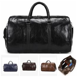 Briefcases Leather Travel Bag Large Duffle Independent Big Fitness Bags Handbag Bag Luggage Shoulder Bag Black Men Fashion Zipper Pu