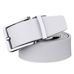 Belts Cowhide Designer Luxury Belt Men Male Waist Strap Leather Pin Buckle White Genuine For Pants Band Ceinture268D