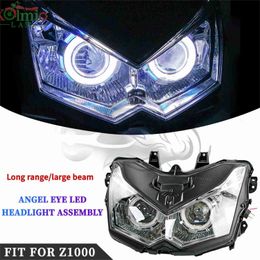 Motorcycle Lighting Fit for 2010 - 2013 Kawasaki Z1000 ZR1000 Motorcycle Headlight Demon Angel Eye HID Projector Head Light Z 1000 2011 2012L231225