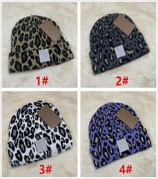 Designer Beanie Brand Caps For Women Men Winter Knitted Leopard Hats Unisex Ladies Warm Gorras Tie Dye Knit Beanies8699757