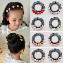 Hair Accessories Cute Cartoon 360 Degree Circle Hairbands Children Kids Lovely Comb Decorate Headband Hoops Fashion