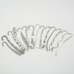 Mix 42pcs Vintage Charms Bookmarks Pendant Tibetan silver Zinc Alloy Fit Bracelet Necklace DIY Metal Jewellery Findings34-49 210720