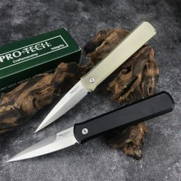 NEW Pro Tech 920 Godfather Automatic Folding Knife 4" Bead Blasted Plain Blade Aluminum Handles Easy To Carry Tactical Outdoor Hunting Hiking Tool 3407 5201 5101 2203