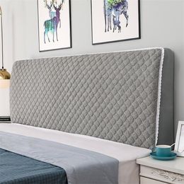 All-inclusive Bed Covers Elastic Quilted Thick Cotton Linen Non-slip Headboard Cover Four Seasons Universal Smooth Bedspreads 231222